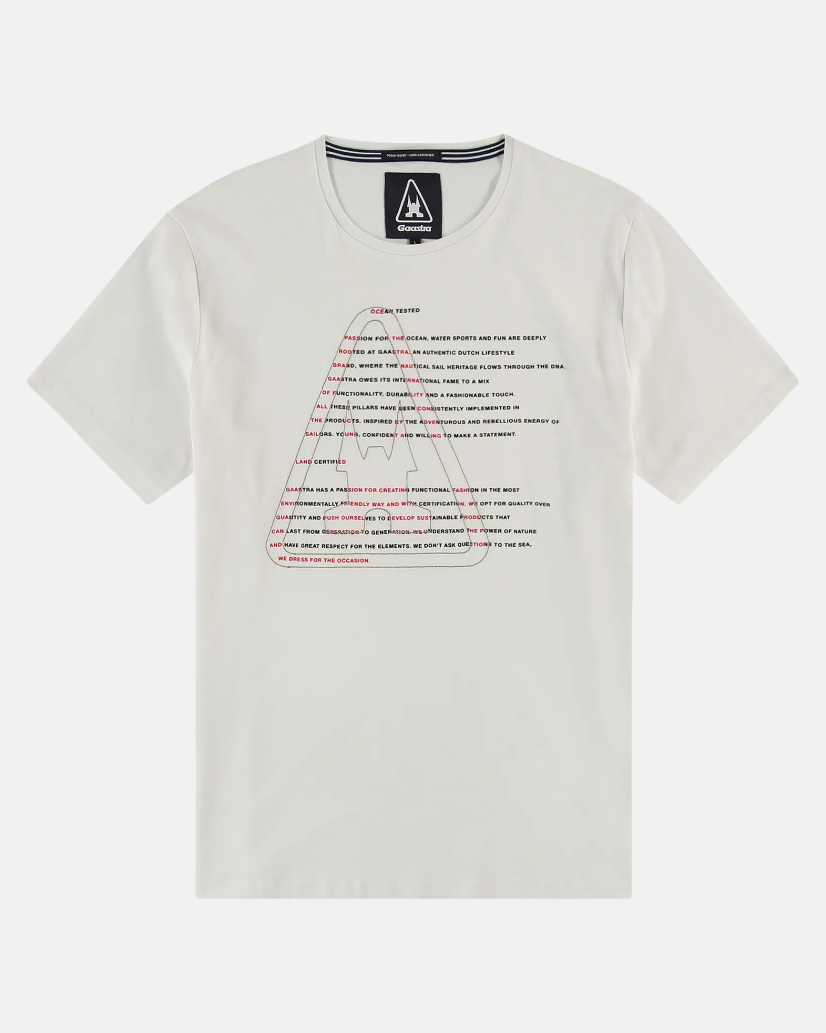 Discount Gaastra 100% Katoenen Warp T-Shirt